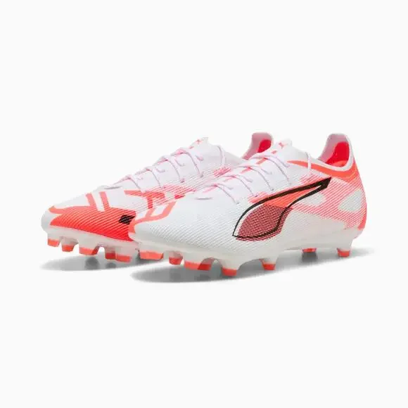 ベイビー Puma Ultra 5 Pro 108161 01 Men's 7 White Red Firm Ground Soccer